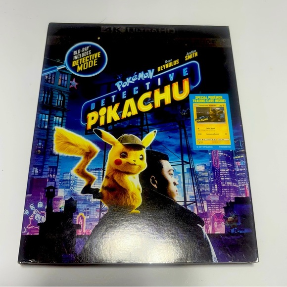 Pokémon Detective Pikachu 4K UV HDR Blu-ray/DVD & Digital Code combo pack - Picture 1 of 3